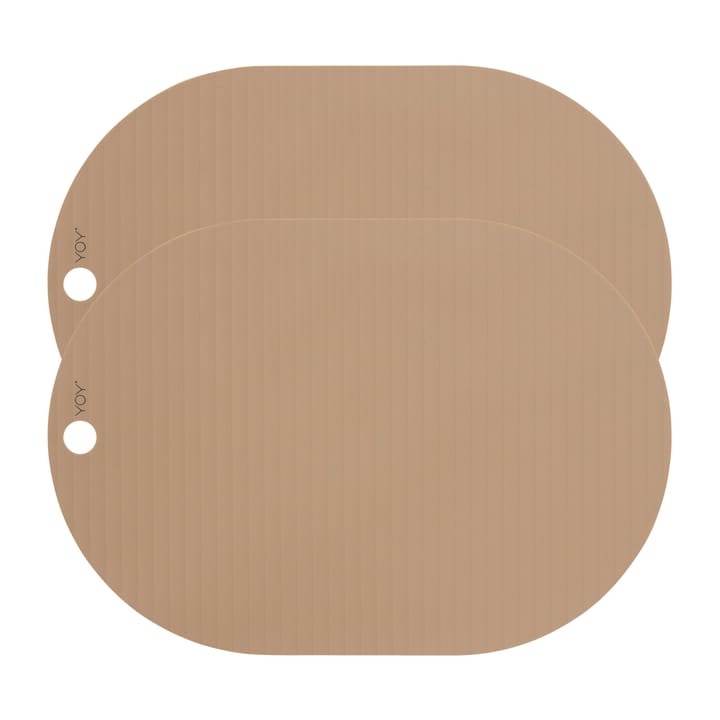 Ribbo placemat 2-pack, Camel OYOY