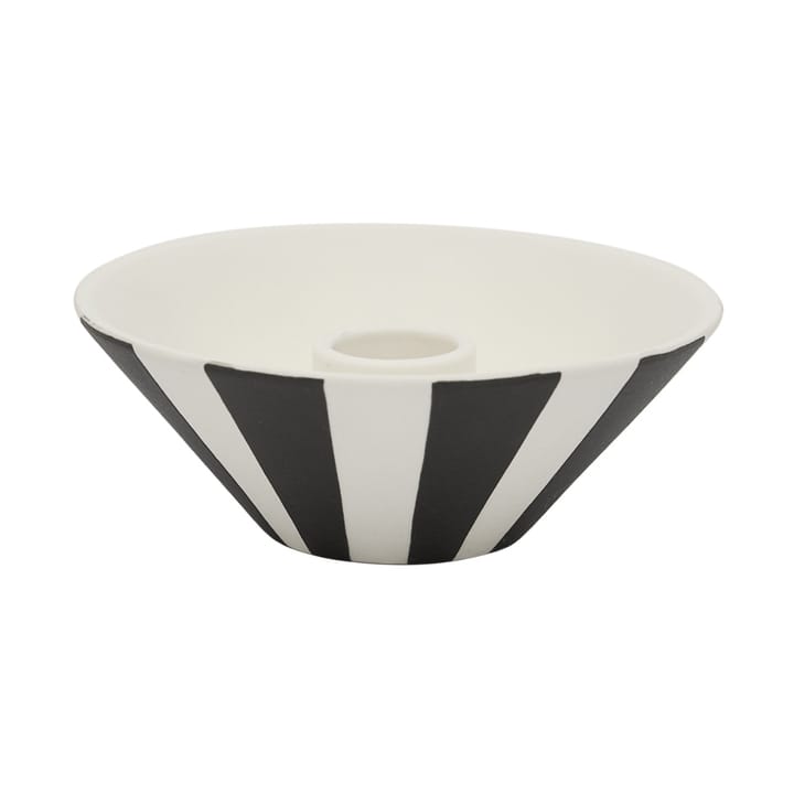 Toppu candlestick low 4 cm - White-black - OYOY