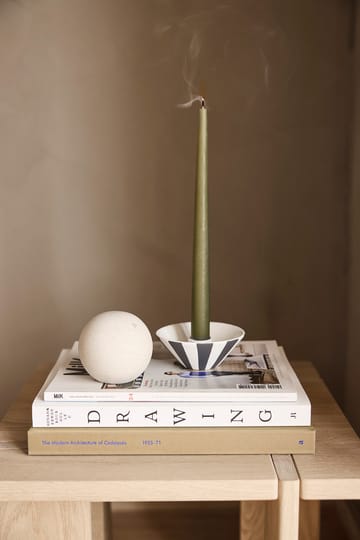 Toppu candlestick low 4 cm - White-black - OYOY