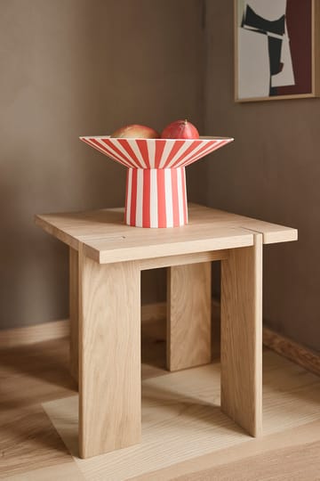 Toppu centerpiece high 17xØ30 cm - Red-peach - OYOY