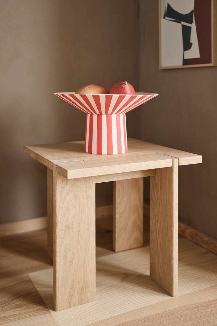 Toppu centerpiece high 17xØ30 cm, Red-peach OYOY