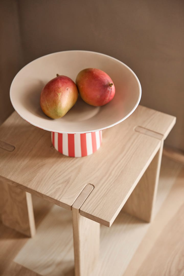 Toppu centerpiece high 17xØ30 cm, Red-peach OYOY