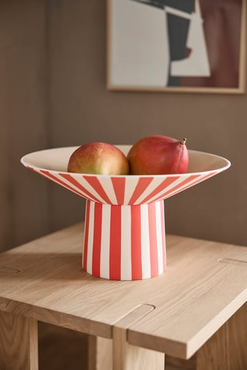 Toppu centerpiece high 17xØ30 cm - Red-peach - OYOY
