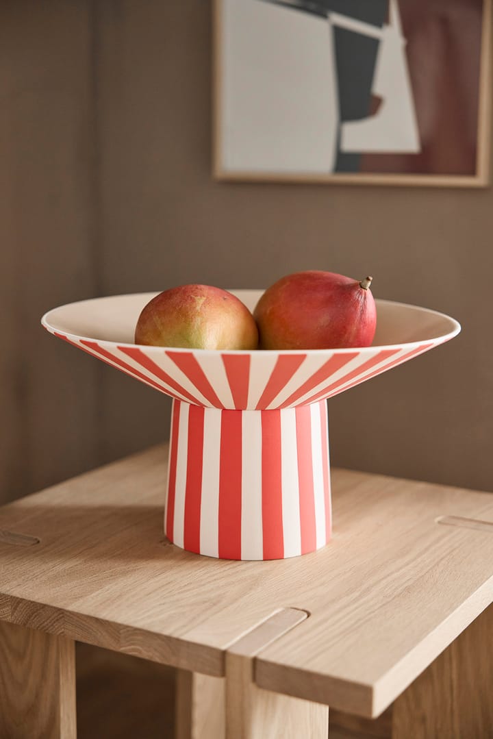 Toppu centerpiece high 17xØ30 cm, Red-peach OYOY