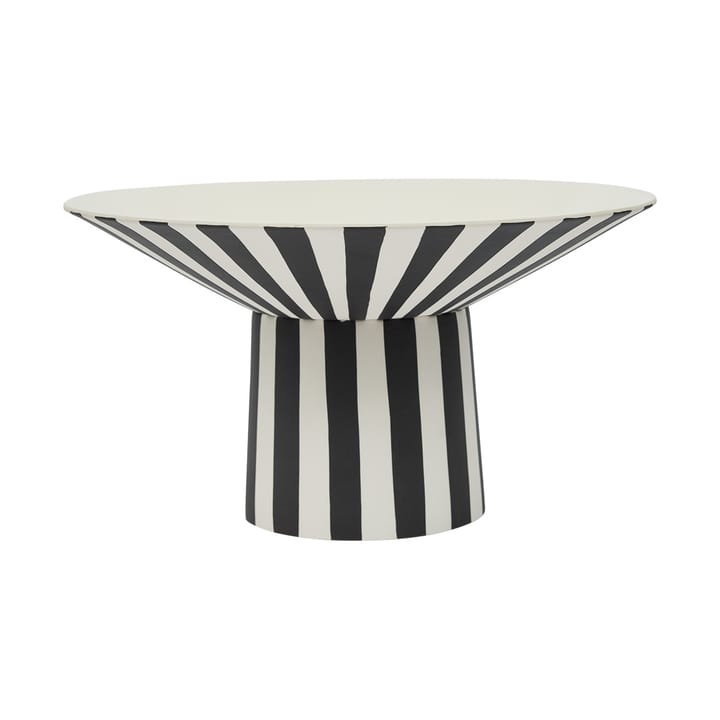 Toppu centerpiece high 17xØ30 cm - White-black - OYOY