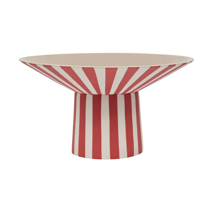 Toppu centerpiece high Ø30x17 cm - Red-peach - OYOY