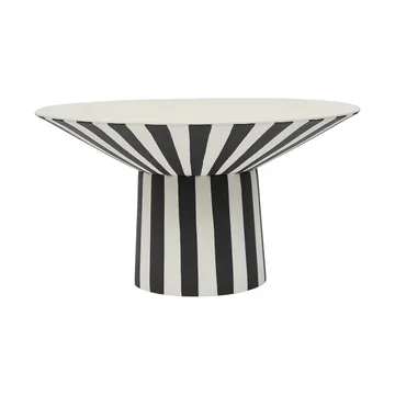 Toppu centerpiece high Ø30x17 cm - White-black - OYOY