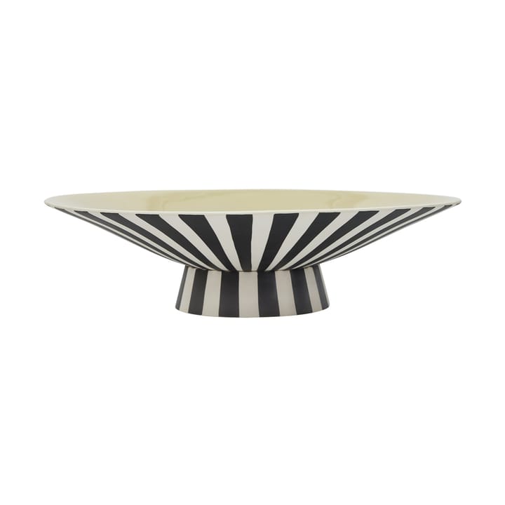 Toppu centerpiece low 10.5xØ39 cm - Vanilla-black-white - OYOY
