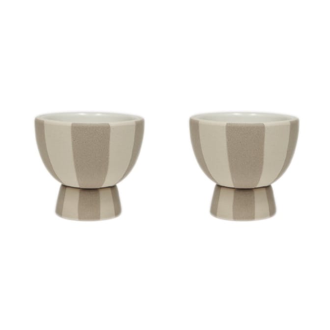 Toppu egg cup 2-pack - Clay - OYOY