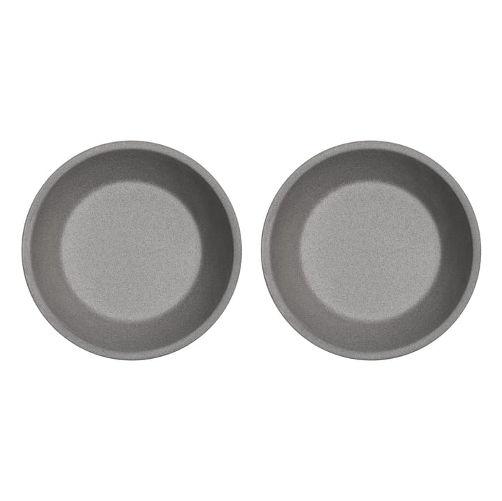 Yuka deep plate Ø19 cm 2-pack - Stone - OYOY