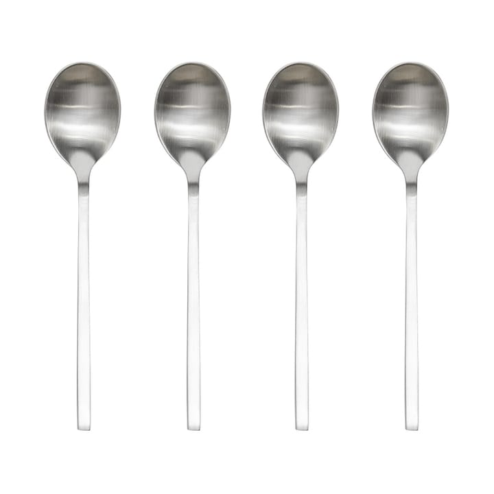 Yuka Spoon 4-Pack - Brushed Steel - OYOY