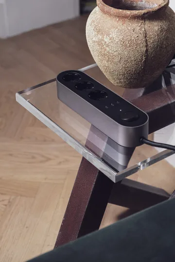 Edgar Power Bar power strip - Satin aluminum - palett3