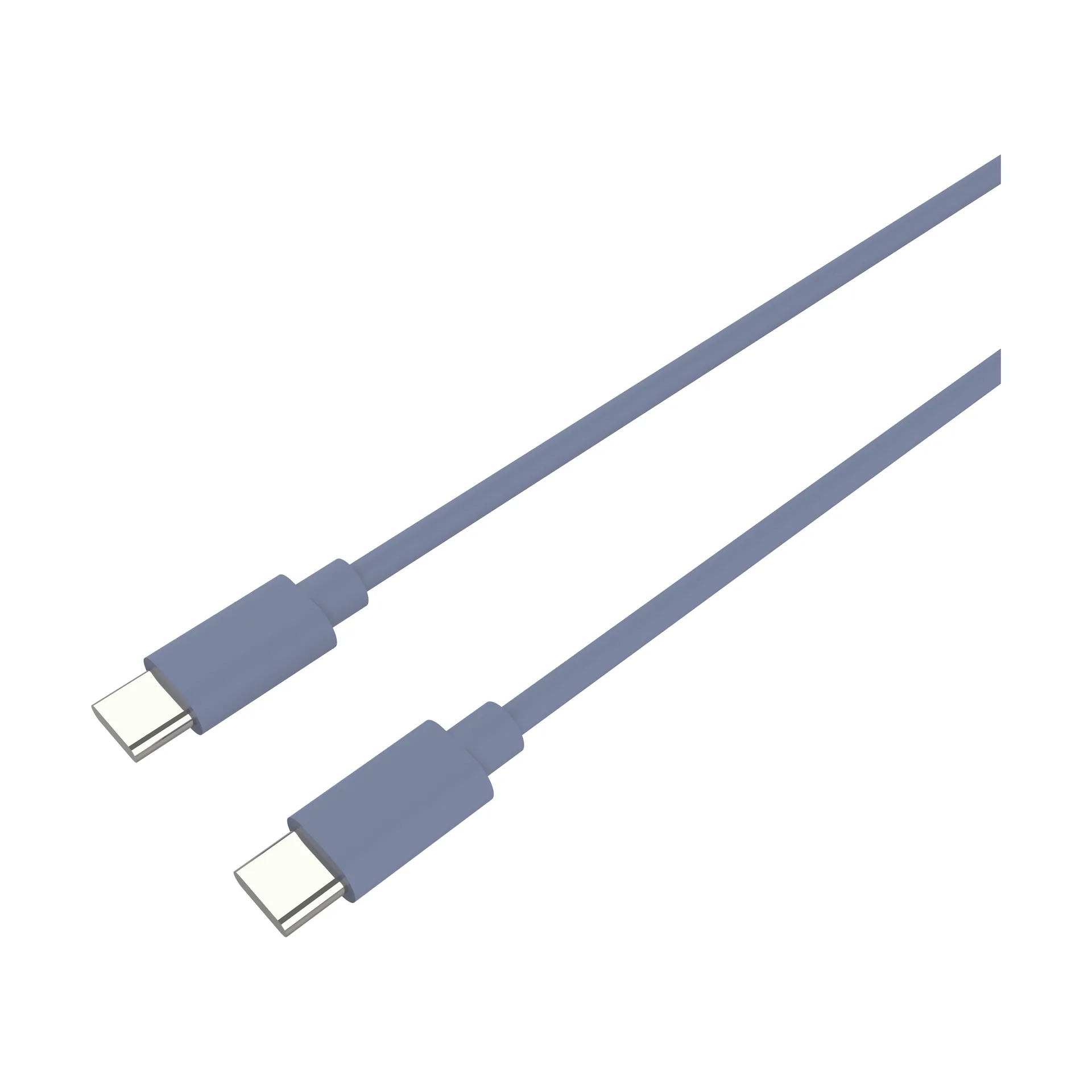 USB-C to USB-C cable 240 W, Kattegatt blue, 2 m palett3