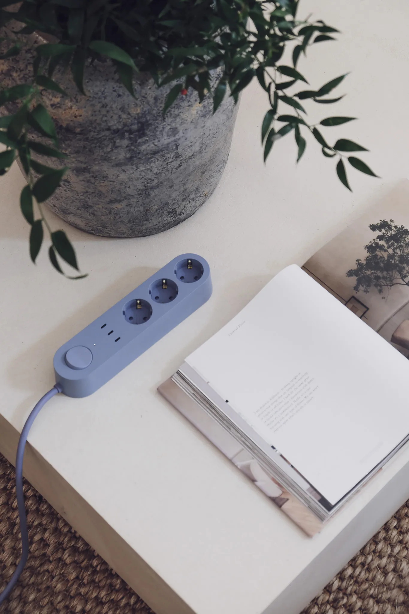 Alma Power Bar power strip, Kattegatt blue Palette