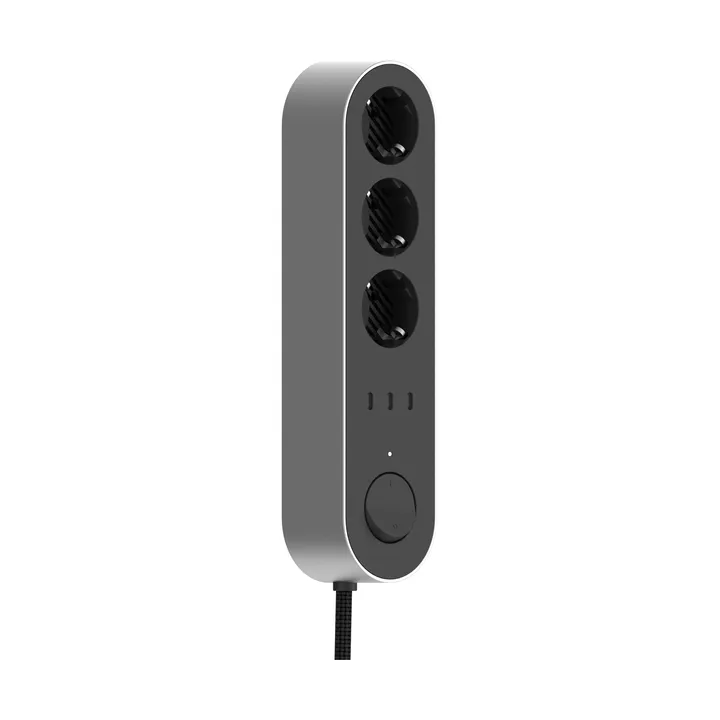 Edgar Power Bar power strip - Satin aluminum - Palette