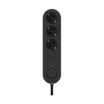 Edgar Power Bar power strip - Satin aluminum - Palette