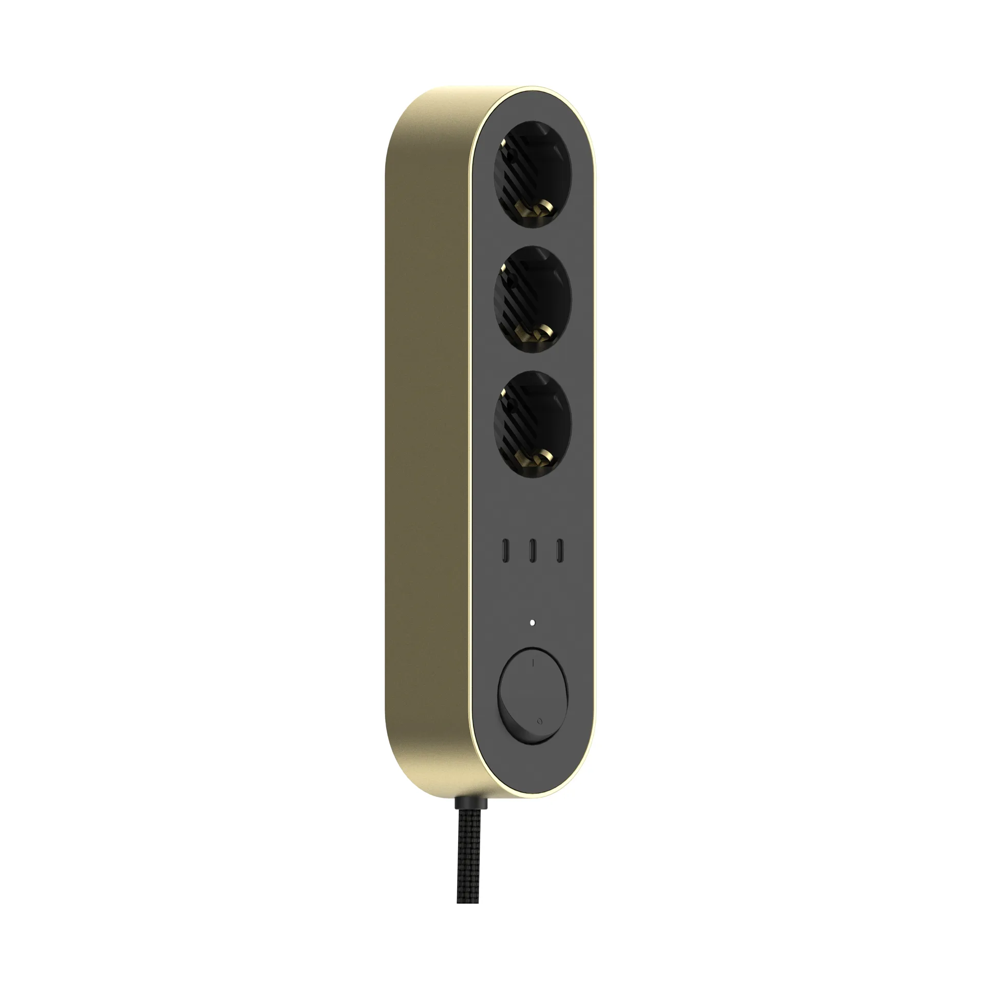Edgar Power Bar power strip, Satin brass Palette