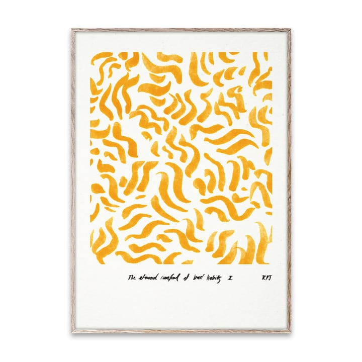 Comfort - Yellow poster, 30x40 cm Paper Collective