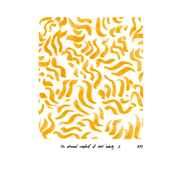 Comfort - Yellow poster, 30x40 cm Paper Collective