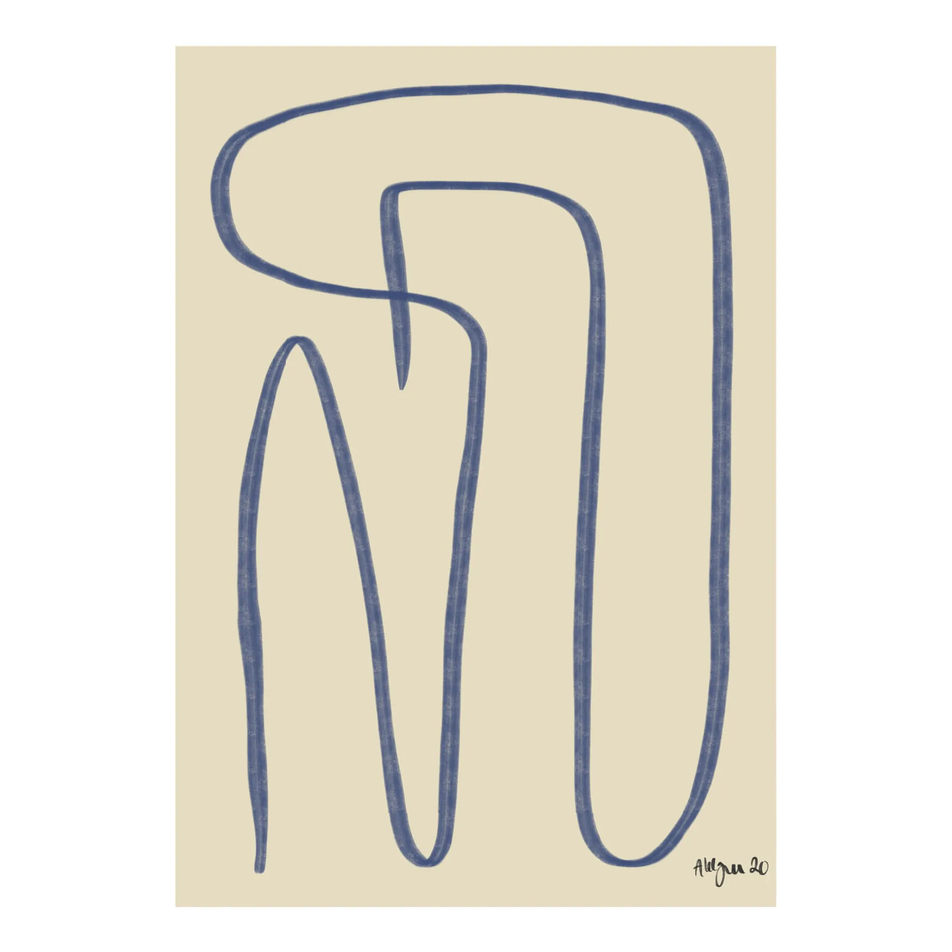 Different Ways poster blue, 30x40 cm Paper Collective