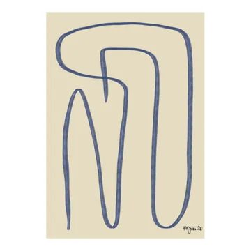 Different Ways poster blue - 30x40 cm - Paper Collective