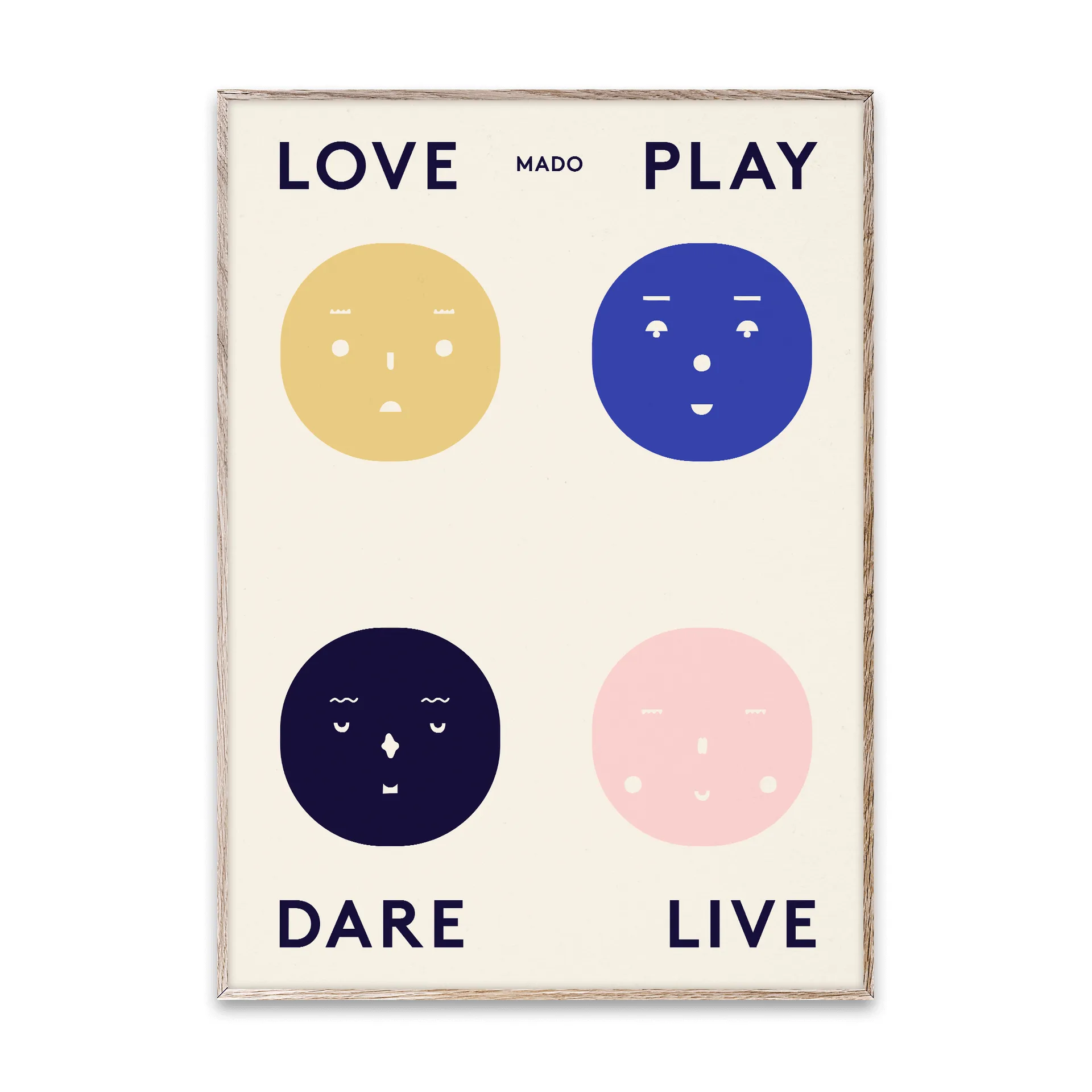 Four Feelings poster, 50x70 cm Paper Collective