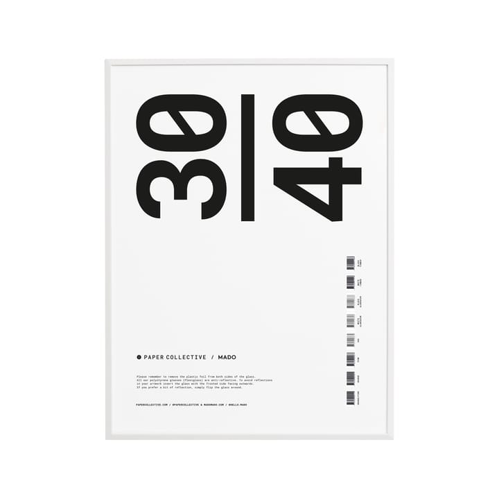 Paper Collective frame plexiglass-white - 30x40 cm - Paper Collective