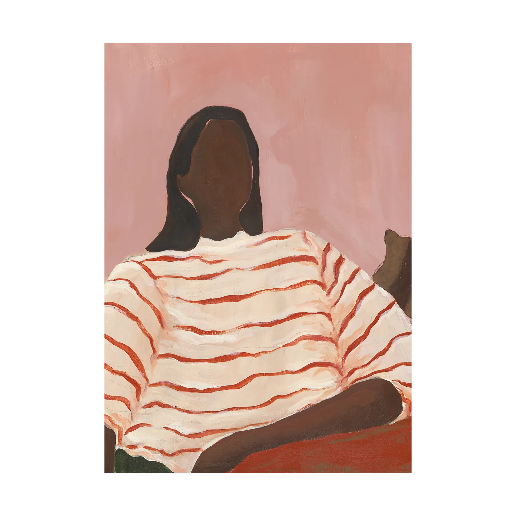 Red Stripes poster, 50x70 cm Paper Collective
