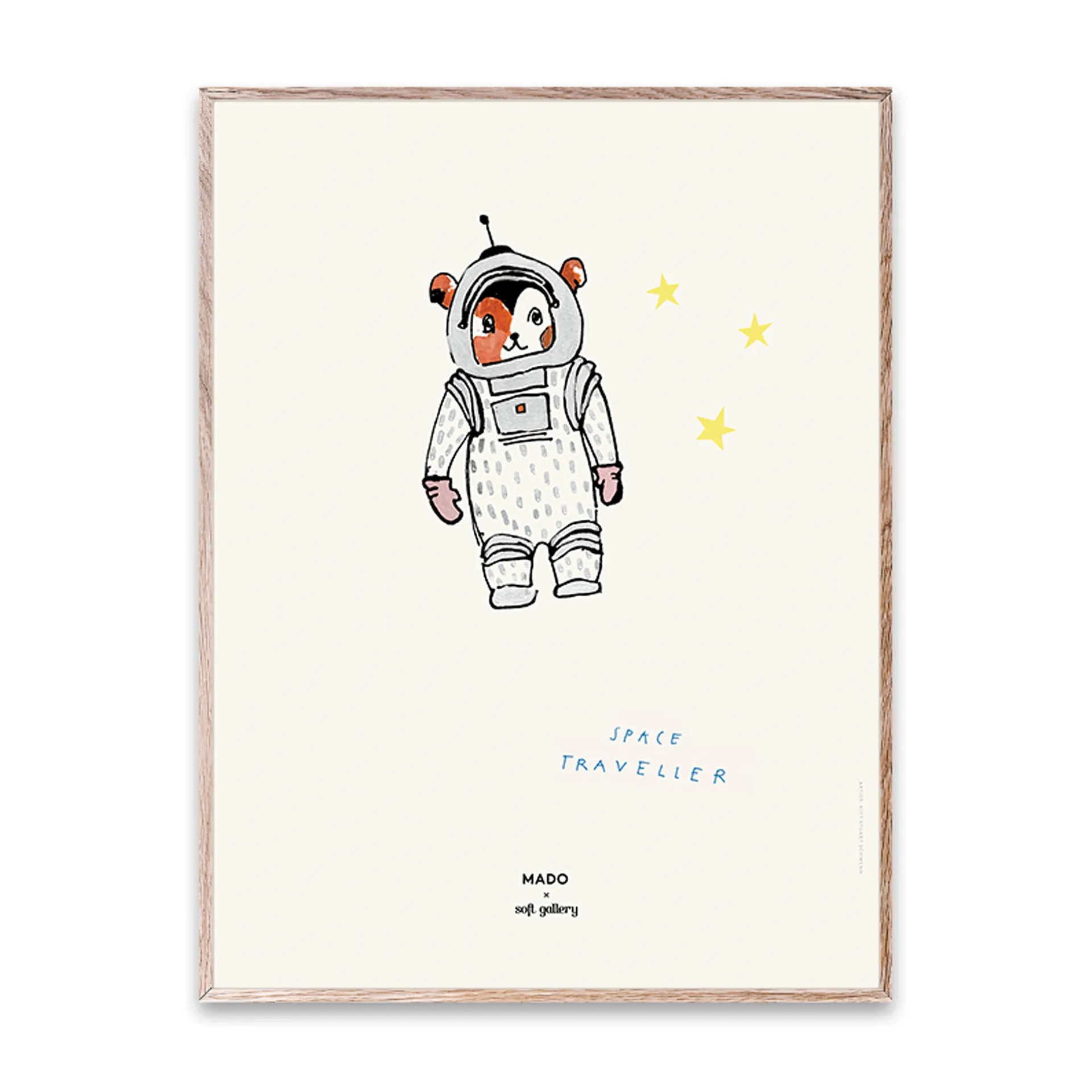 Space Traveller poster, 30x40 cm Paper Collective