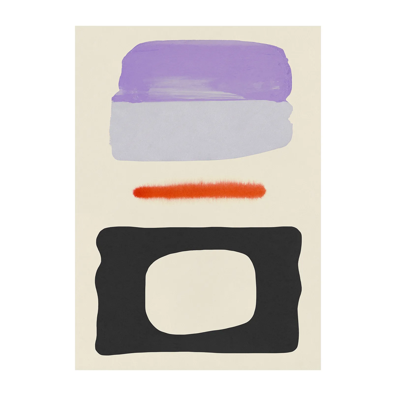Three Shapes poster, 50x70 cm Paper Collective
