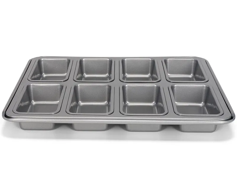 Bread mold for 8 mini, Silver gray Patisse