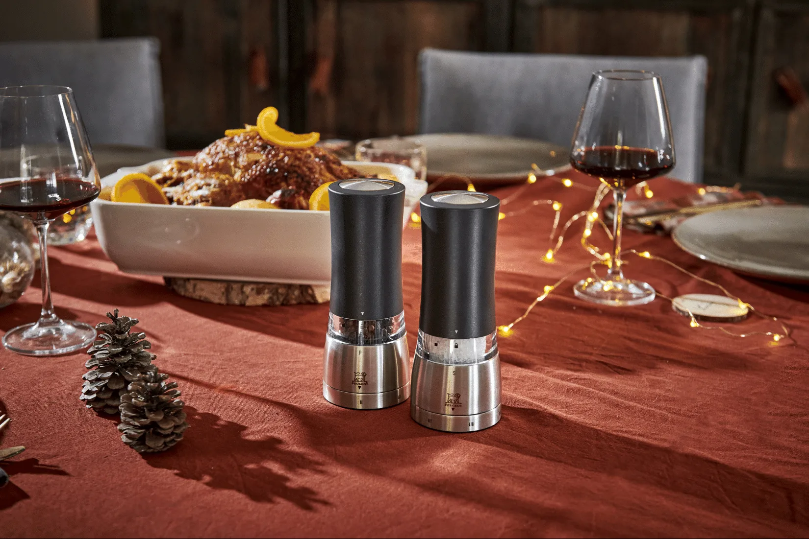 Daman Z DUO Electric salt and pepper mill 2 pieces, Black Peugeot