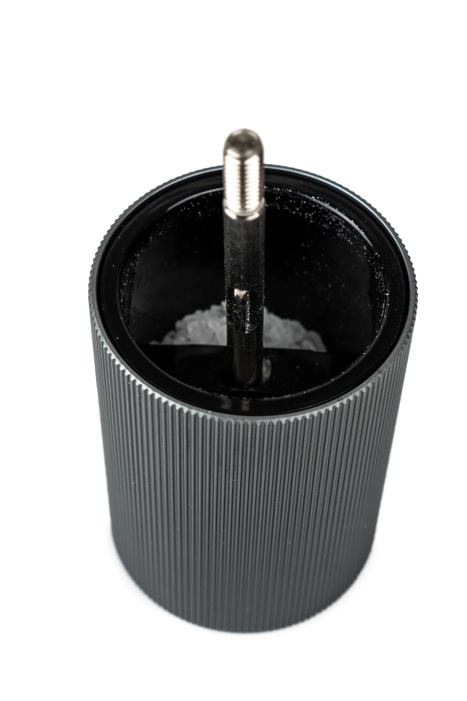 Line Dark salt mill 12 cm, Wood-aluminum Peugeot