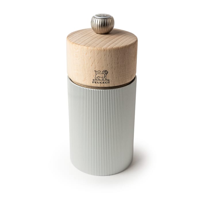 Line Natural salt mill 12 cm - Wood-aluminum - Peugeot