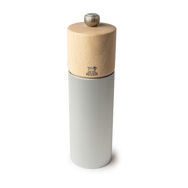 Line Natural salt mill 18 cm - Wood-aluminum - Peugeot