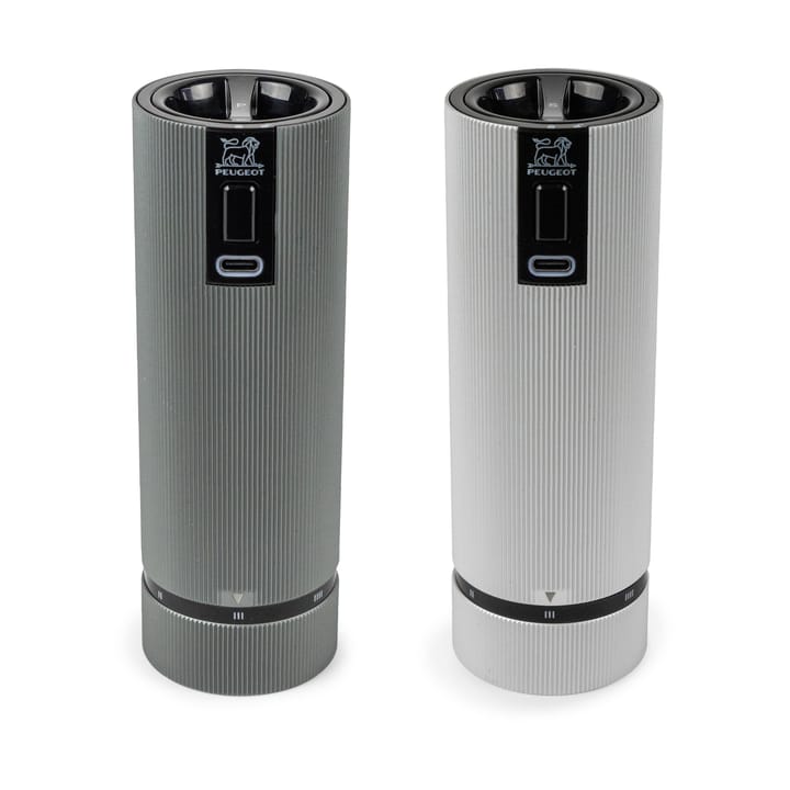 Line Z DUO Electric salt and pepper grinder 2 pieces - Aluminium-carbon - Peugeot