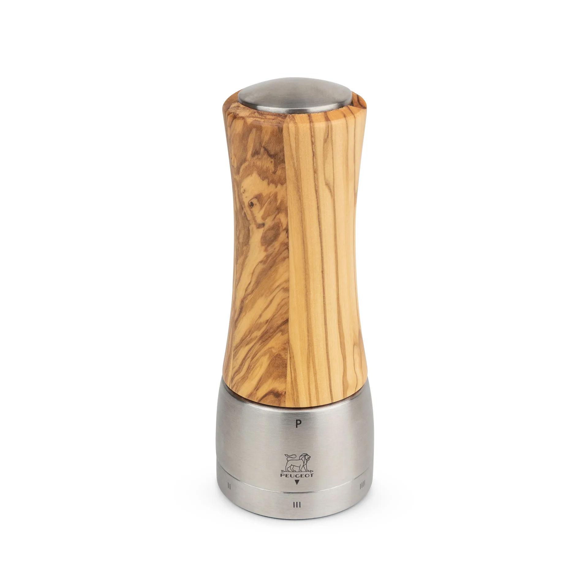 Madras pepper mill 16 cm, olive wood-stainless steel Peugeot