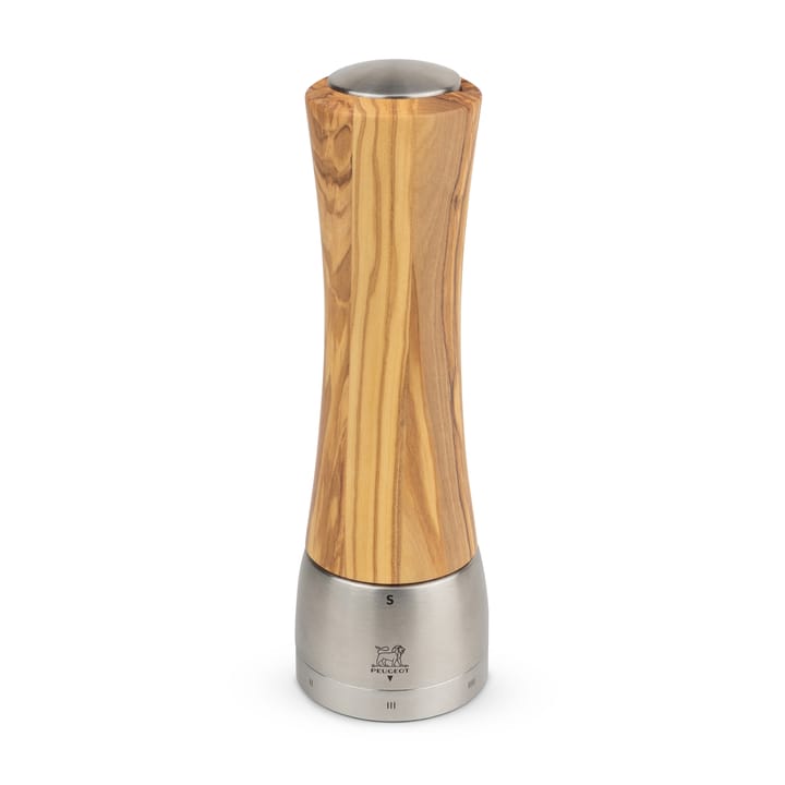 Madras salt mill 21 cm - olive wood-stainless steel - Peugeot