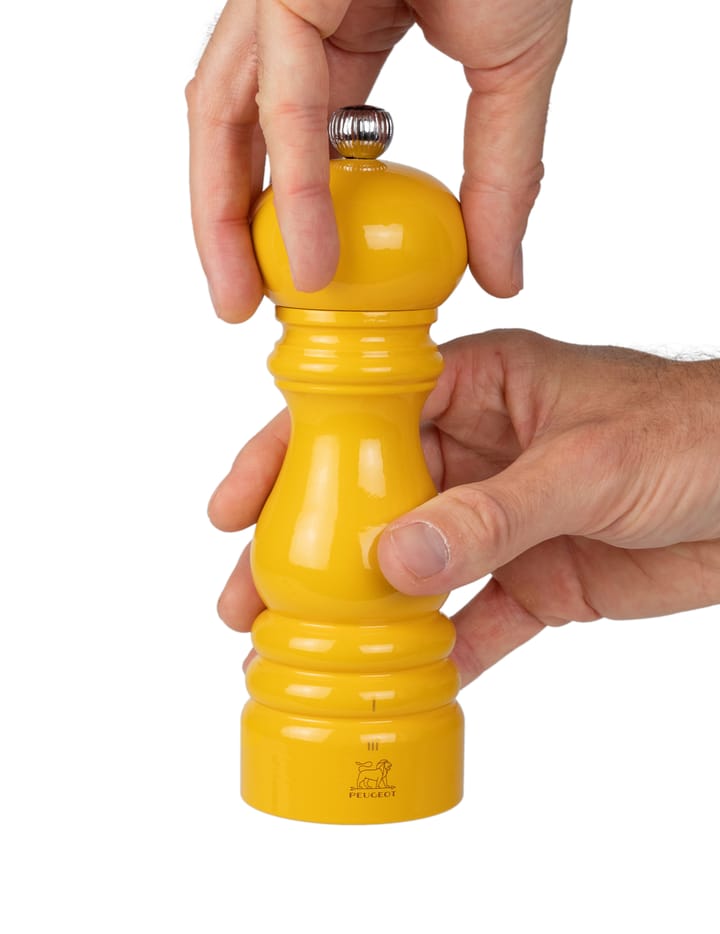 Parisrama pepper mill 18 cm, Wood-yellow saffron Peugeot