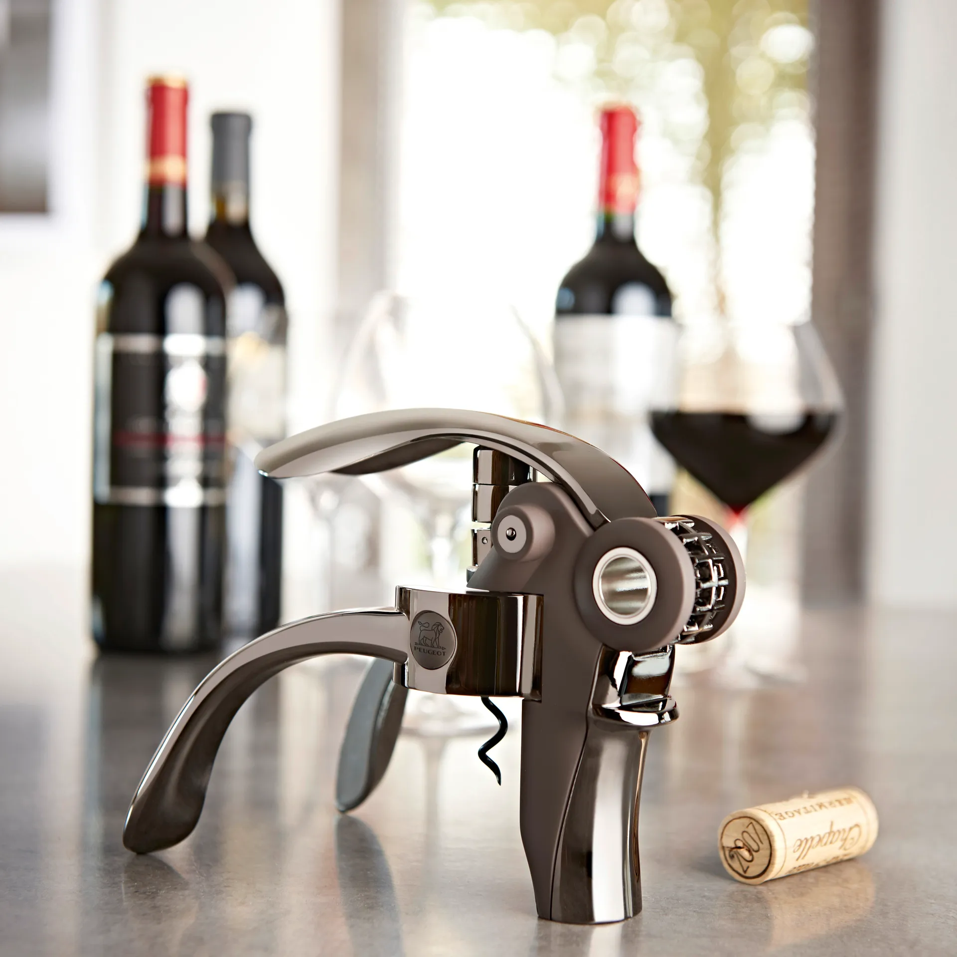 Peugeot Baltaz corkscrew opener, Black Peugeot