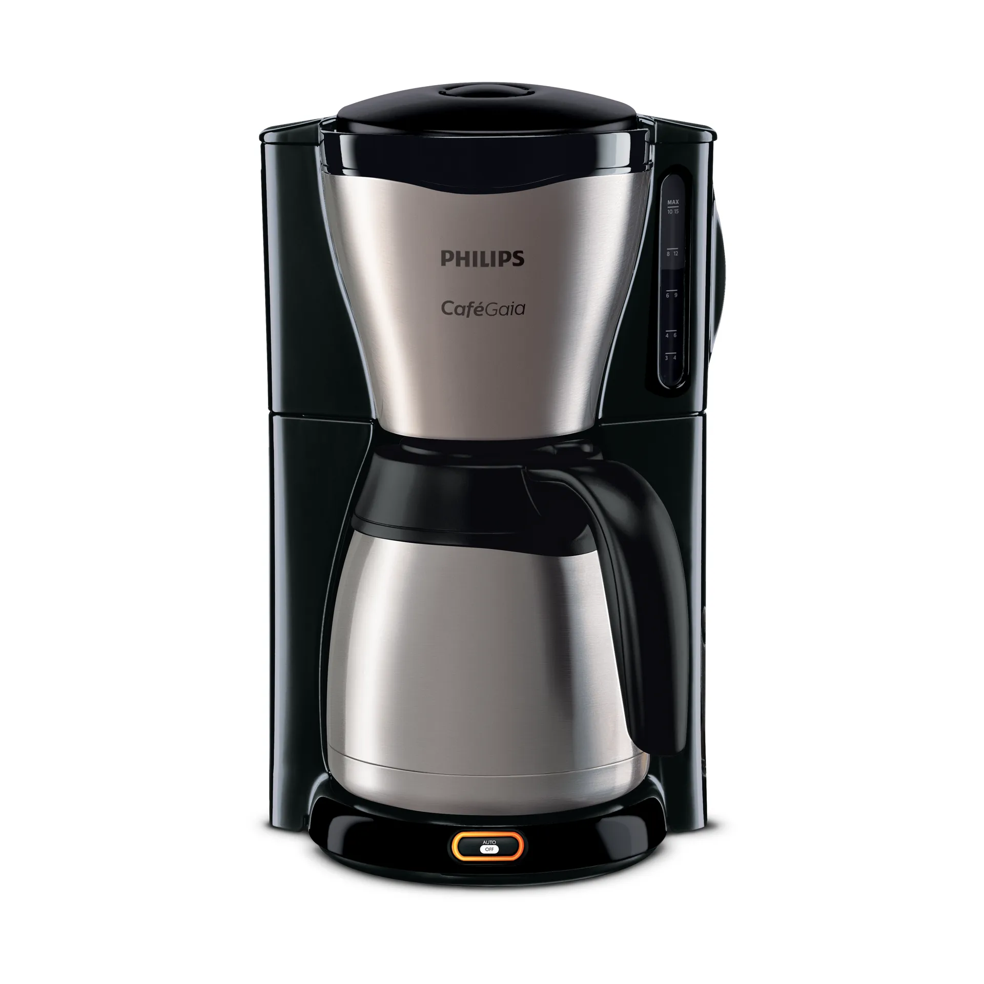 Café Gaia coffee maker thermal carafe HD7548/20, Black Philips