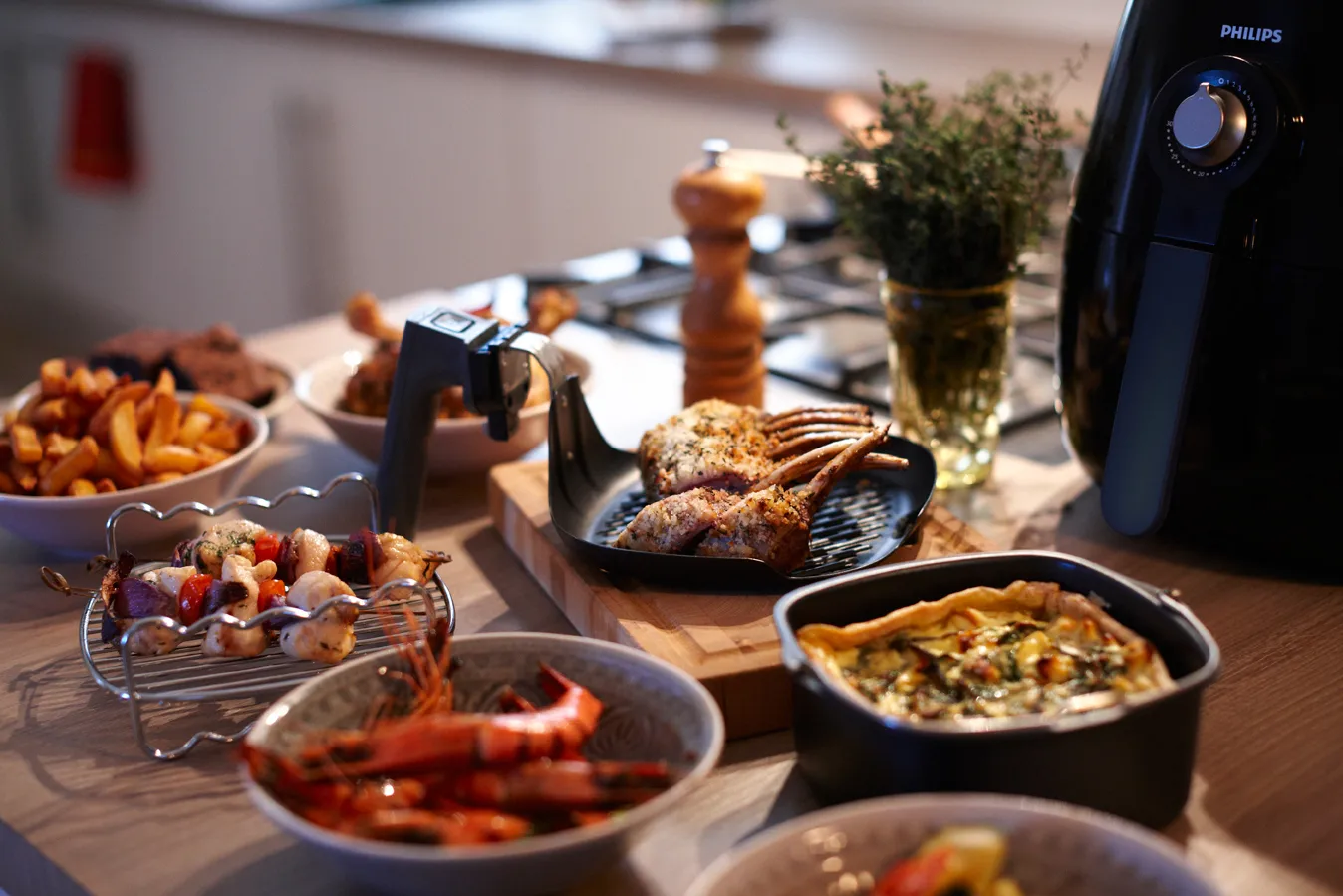 Philips baking set HD9925/01 8 pieces, Black Philips