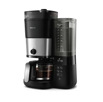 Philips coffee maker with grinder HD7888/01 1.25 L - Black - Philips
