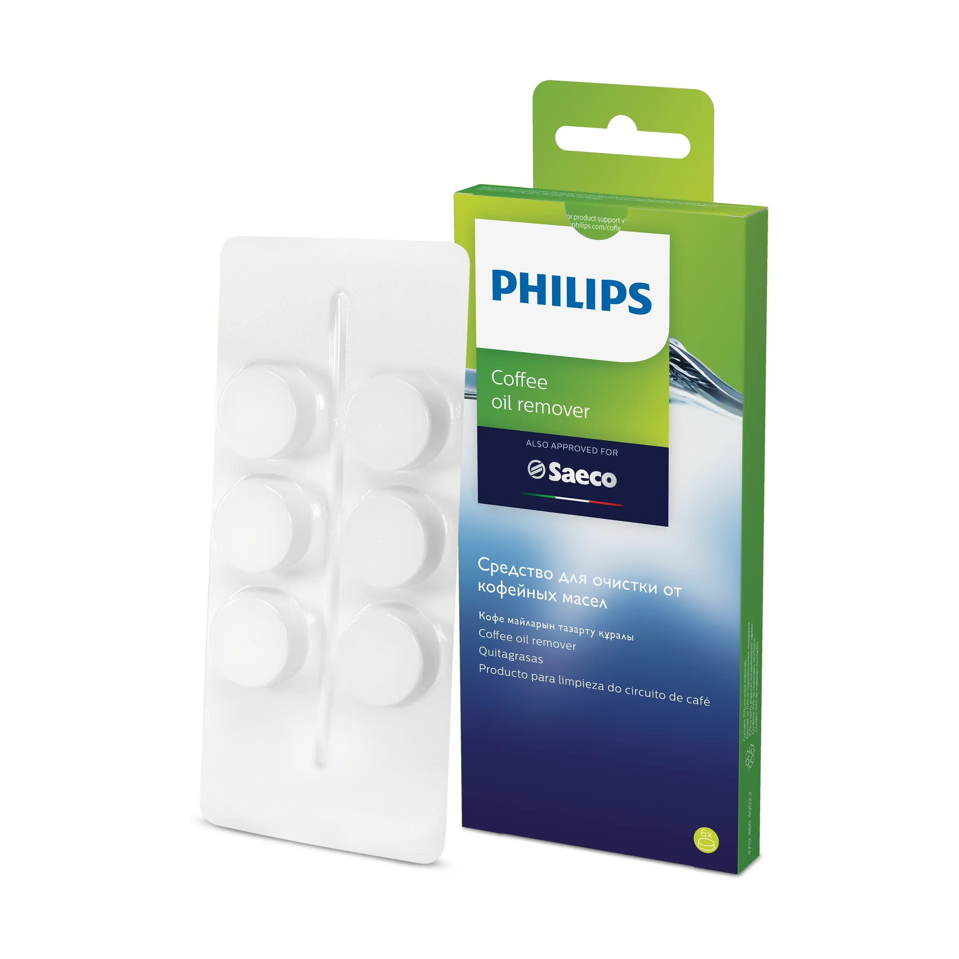 Saeco cleaning tablets CA6704/10, 6-pack Philips