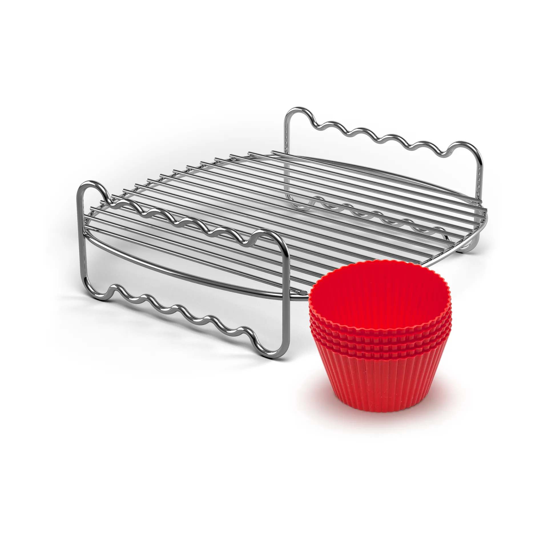 Viva Airfryer grill rack muffin molds HD9904/01, 8 pieces Philips