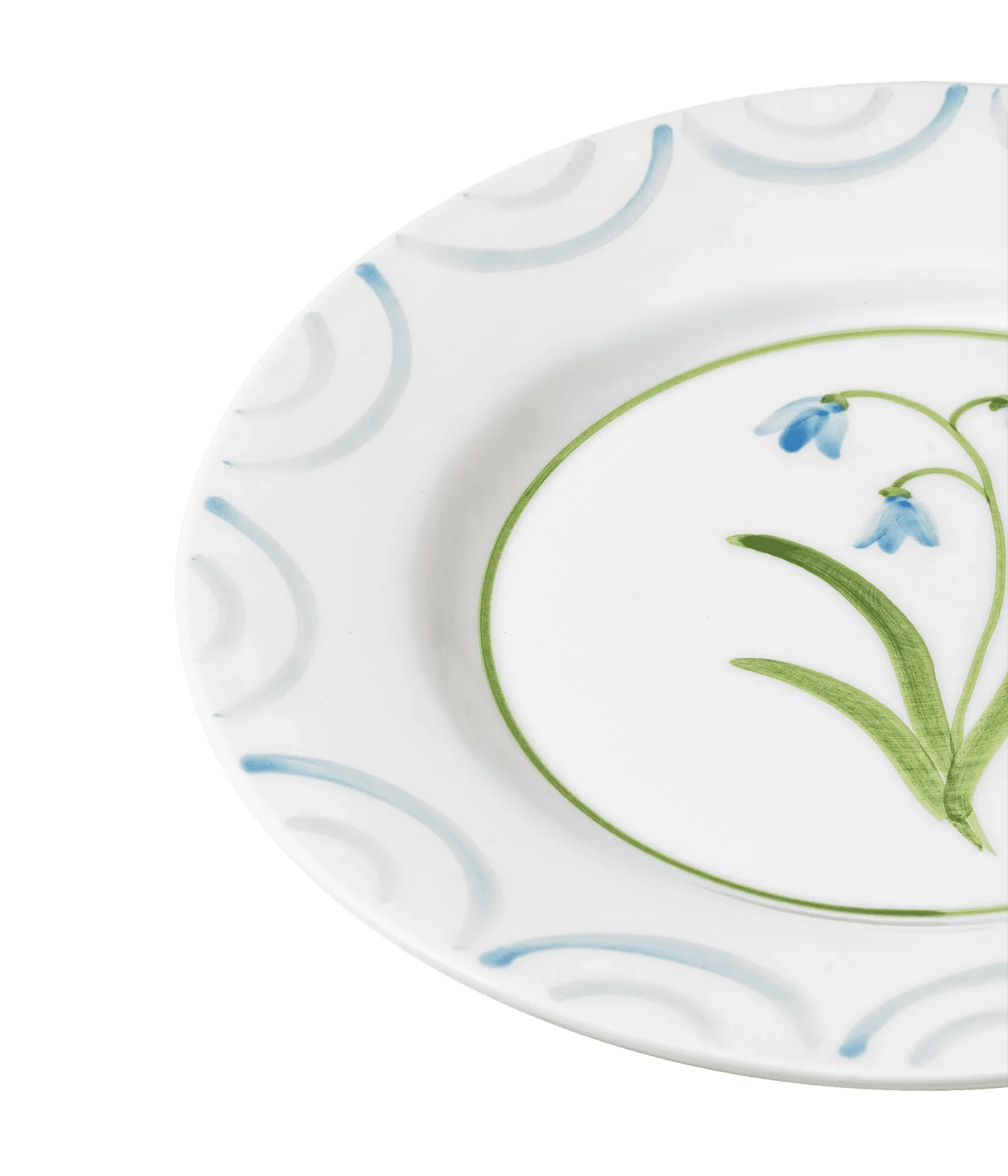 Cottage Flower plate, Light Blue, 28 cm Pick a Poppy