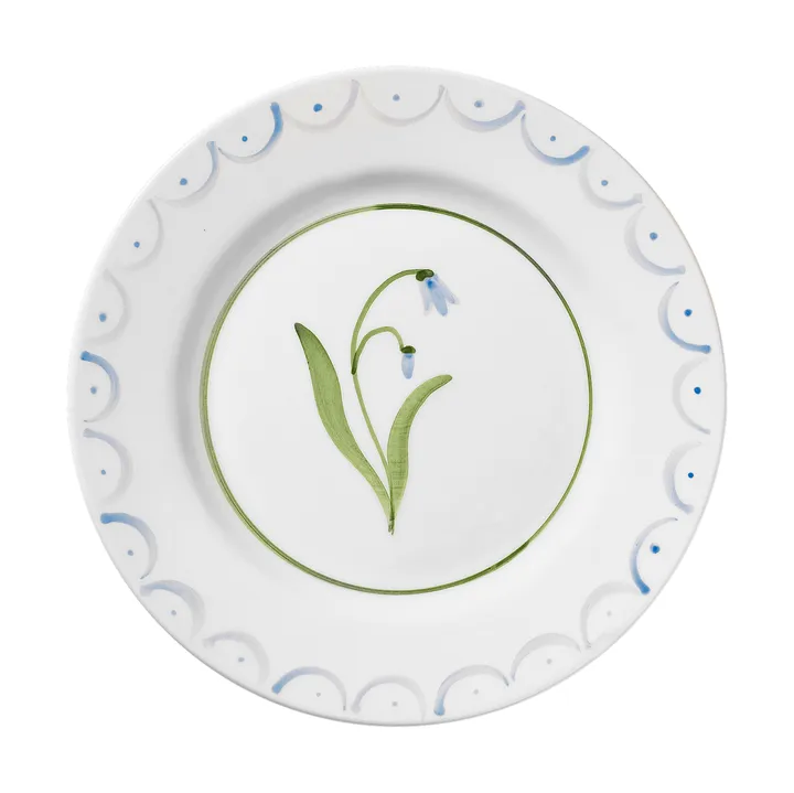 Cottage Flower salad plate - Light Blue, 22 cm - Pick a Poppy