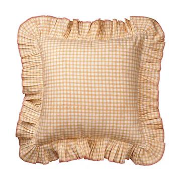 Vichy cushion cover - Light Yellow, 40x40 cm - Pick a Poppy
