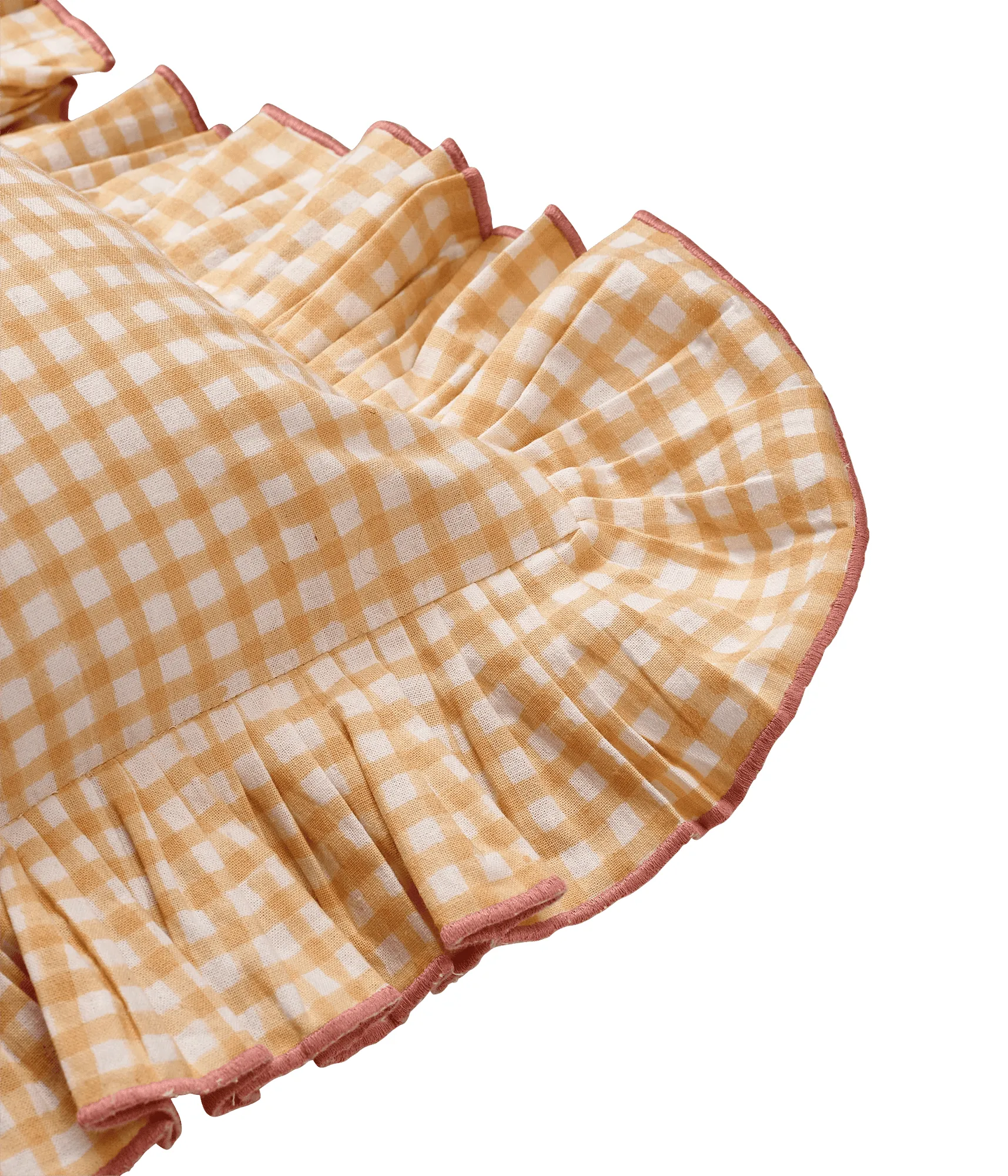 Vichy cushion cover, Light Yellow, 40x40 cm Pick a Poppy