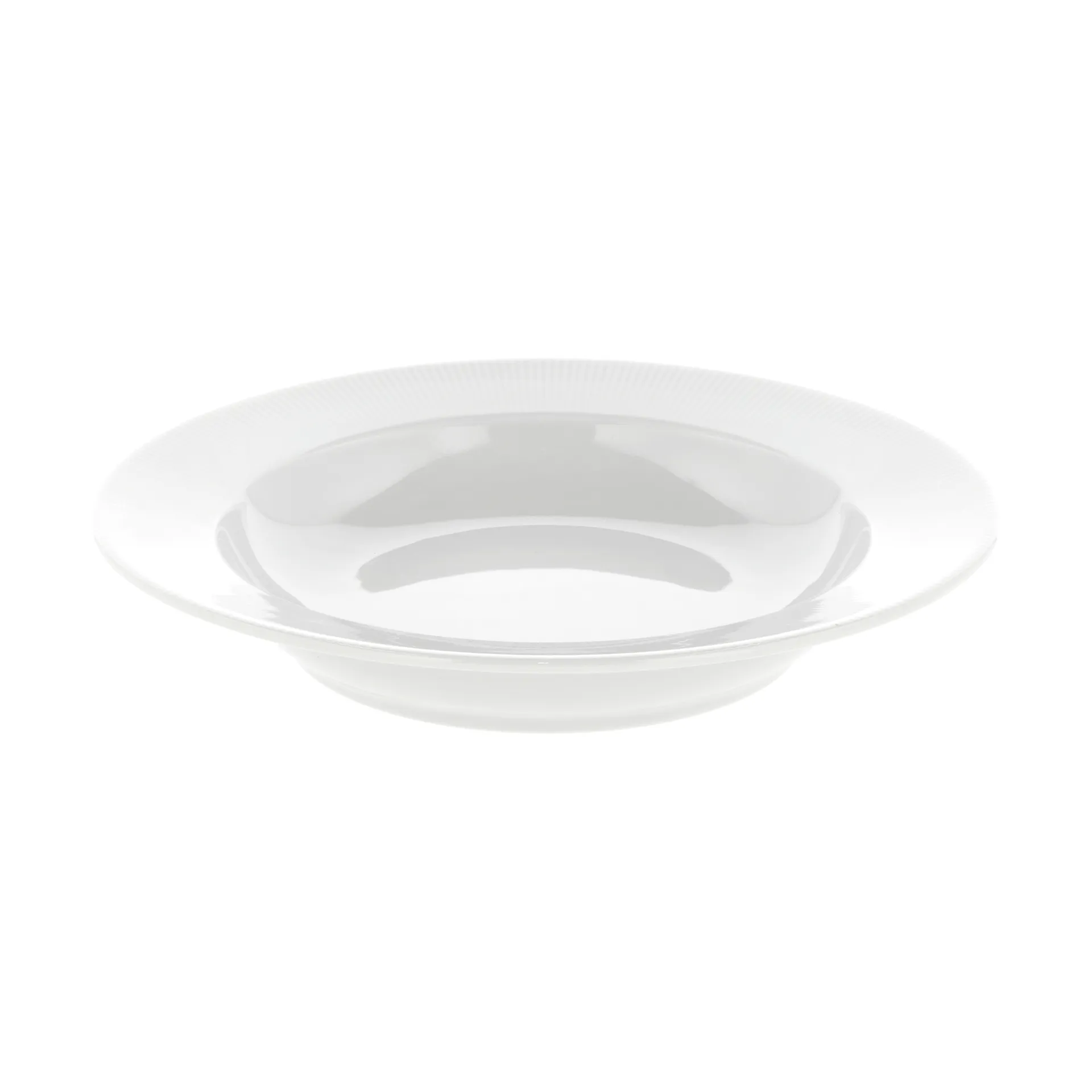 Eventail deep plate with lip Ø22 cm, White Pillivuyt